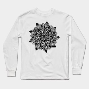 Abstract Symmetrical Mandala Flower GC-002 Long Sleeve T-Shirt